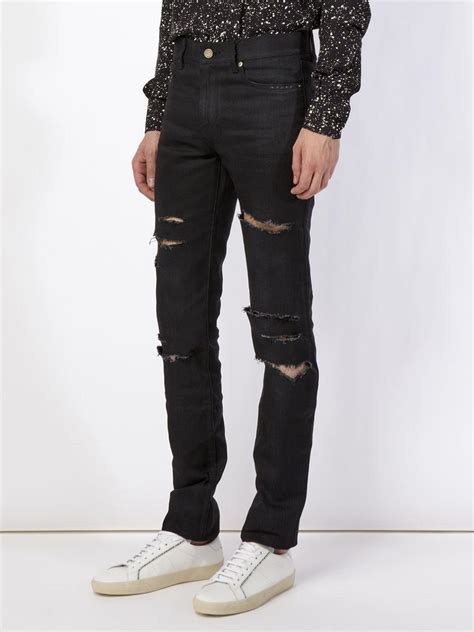 ysl jeans black|yves saint laurent jeans men.